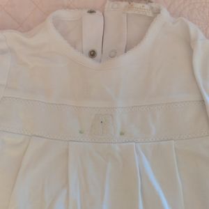 Kissy kissy embroidered bunny onsie